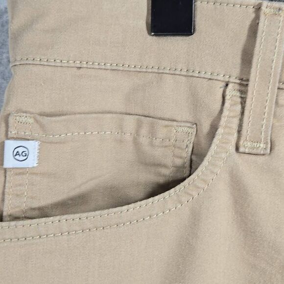 AG ADRIANO GOLDSCHMIED Tan The Tellis Modern Slim Italian Jeans sz 34x34 28" Ins - Picture 3 of 12